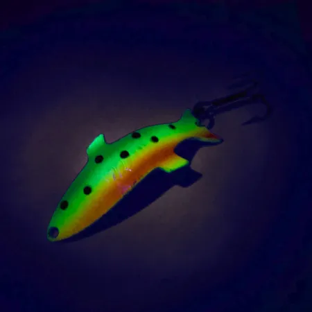 Acme Phoebe UV (świeci w ultrafiolecie), Fire Tiger (Ognisty Tygrys), 5,5 g błystka wahadłowa #8041