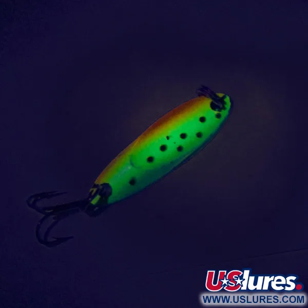 Acme Kastmaster UV (świeci w ultrafiolecie), Fire Tiger (Ognisty Tygrys), 3,5 g błystka wahadłowa #8043