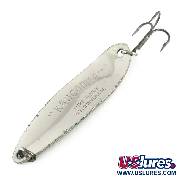 Luhr Jensen Krocodile DIE #5, niebieski/nikiel, 28 g błystka wahadłowa #8109