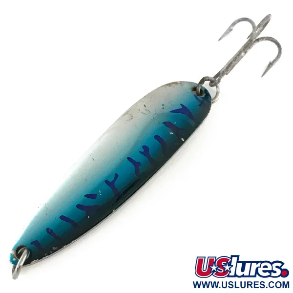 Luhr Jensen Krocodile DIE #5, niebieski/nikiel, 28 g błystka wahadłowa #8109