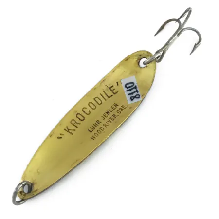 Luhr Jensen Krocodile DIE #5, Żaba/mosiądz, 28 g błystka wahadłowa #8110