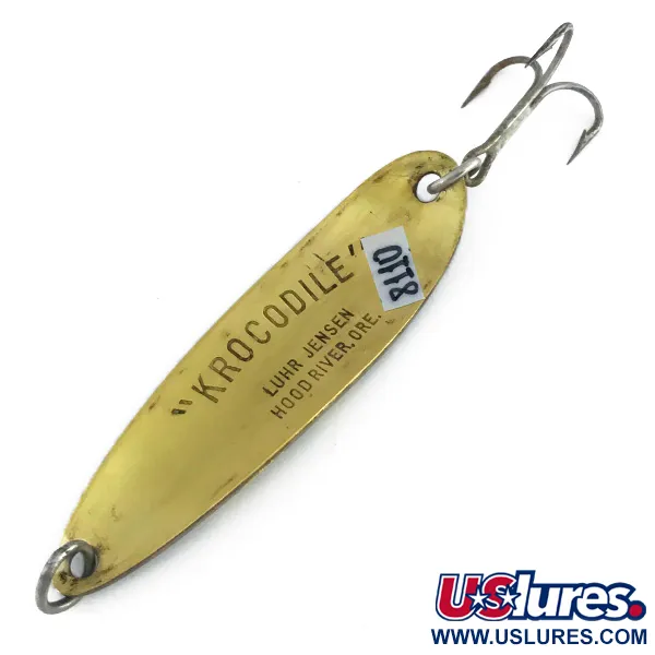 Luhr Jensen Krocodile DIE #5, Żaba/mosiądz, 28 g błystka wahadłowa #8110