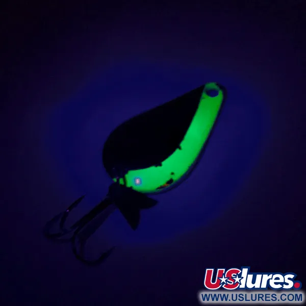 Acme K.O. Wobbler UV (świeci w ultrafiolecie), nikiel/zielony, 7 g błystka wahadłowa #8147