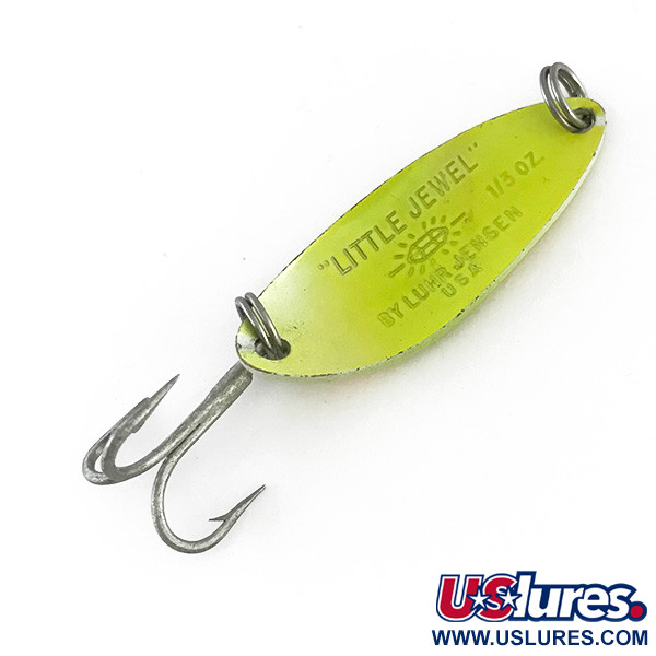 Luhr Jensen Little Jewel UV (świeci w ultrafiolecie), żółty/czerwony, 9 g błystka wahadłowa #8151