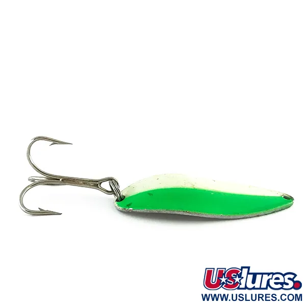  Acme Little Cleo (świeci w ciemności), biały/zielony/nikiel, 21 g błystka wahadłowa #8171