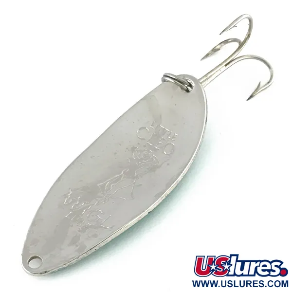 Seneca Little Cleo (Hula Girl), nikiel/zielony, 14 g błystka wahadłowa #8172