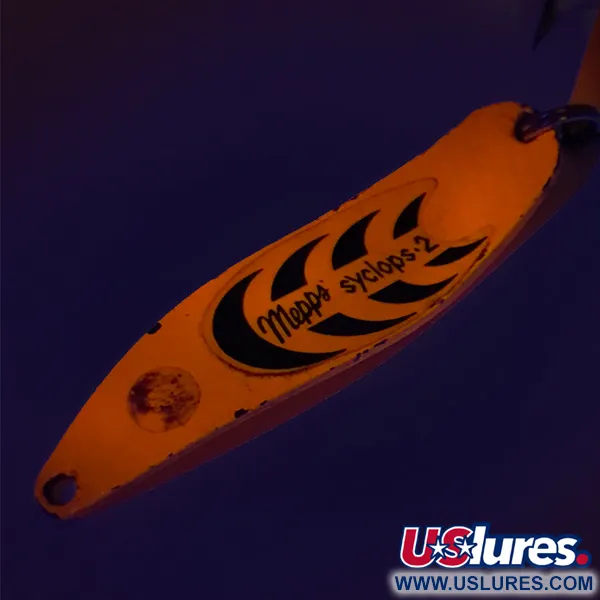  Mepps Syclops 2 UV (świeci w ultrafiolecie), pomarańczowy/czarny, 17 g błystka wahadłowa #8247
