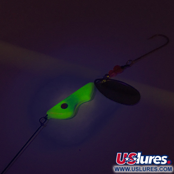  Erie Dearie Walleye Killer UV (świeci w ultrafiolecie), nikiel/żółty, 17 g  #8343