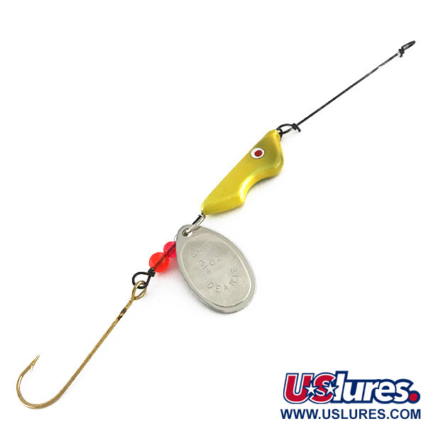  Erie Dearie Walleye Killer UV (świeci w ultrafiolecie), nikiel/żółty, 17 g  #8343