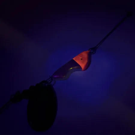 Erie Dearie Walleye Killer UV (świeci w ultrafiolecie), nikiel/czerwony, 14 g błystka obrotowa #8344