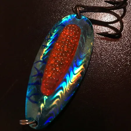 Blue Fox Rattlin Pixee UV (świeci w ultrafiolecie), niebieski/czerwony, 24 g błystka wahadłowa #8373