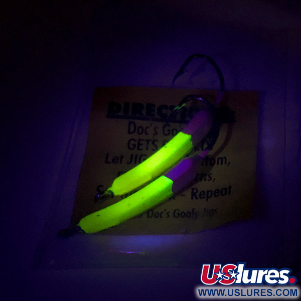  Doc's Goofy Jig podlodowe UV (świeci w ultrafiolecie), żółty, 7 g  #8396