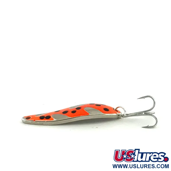 Acme Fiord Spoon UV (świeci w ultrafiolecie), czerwony/czarny/nikiel, 7 g błystka wahadłowa #8436