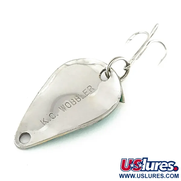 Acme K.O. Wobbler, nikiel/zielony, 7 g błystka wahadłowa #8548