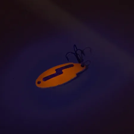 Acme Thunderbolt UV (świeci w ultrafiolecie), neonowy pomarańcz/nikiel, 3,5 g błystka wahadłowa #8549