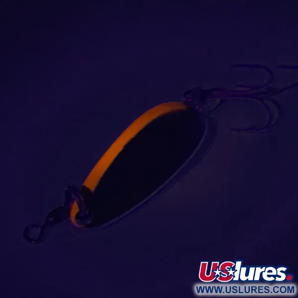 Luhr Jensen Krocodile UV (świeci w ultrafiolecie), nikiel/czerwony, 9 g błystka wahadłowa #8563