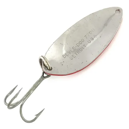 Eppinger Dardevle Devle-Dog 7700, czerwony/biały/nikiel, 14 g błystka wahadłowa #8579