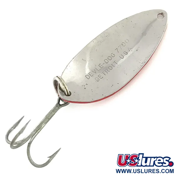 Eppinger Dardevle Devle-Dog 7700, czerwony/biały/nikiel, 14 g błystka wahadłowa #8579