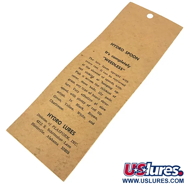 Hydro Lures Błystka antyzaczepowa Hydro Spoon, czarny, 11 g wobler #8594
