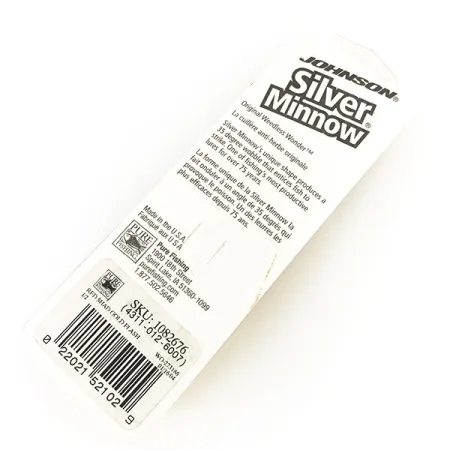 Błystka antyzaczepowa Johnson Silver Minnow, czerwony/czarny/złoty, 14 g błystka wahadłowa #8625