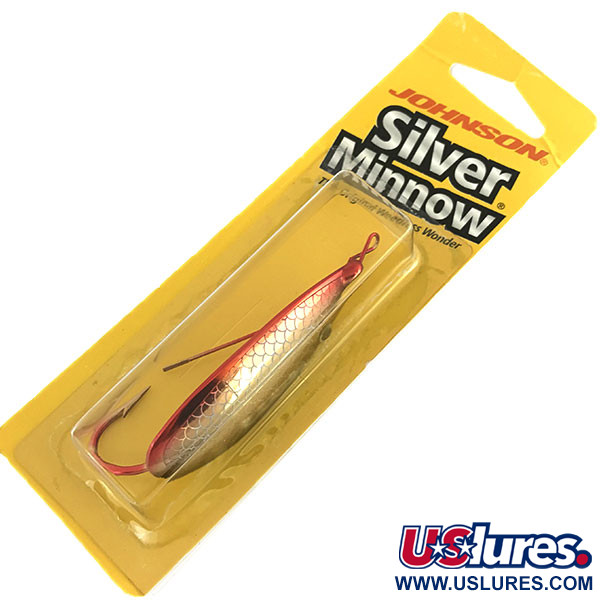  Błystka antyzaczepowa Johnson Silver Minnow, czerwony/czarny/złoty, 14 g błystka wahadłowa #8625