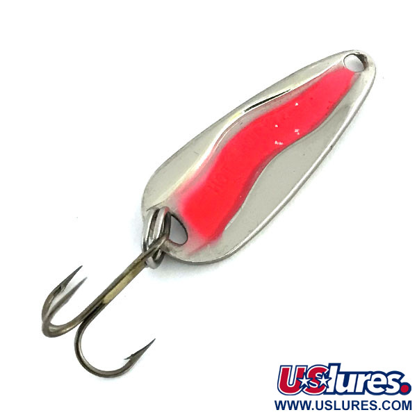 Luhr Jensen Hot Shot W UV (świeci w ultrafiolecie), nikiel/różowy, 4,5 g błystka wahadłowa #8665