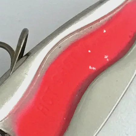 Luhr Jensen Hot Shot W UV (świeci w ultrafiolecie), nikiel/różowy, 4,5 g błystka wahadłowa #8665