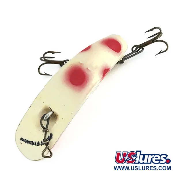 Yakima Bait FlatFish F6, biały/czerwony, 3 g wobler #8668