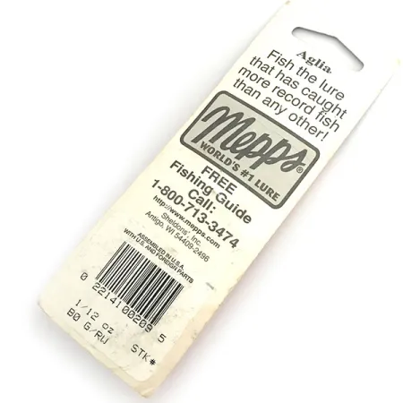 Mepps Aglia 0, czerwony/biały, 2,5 g błystka obrotowa #8676