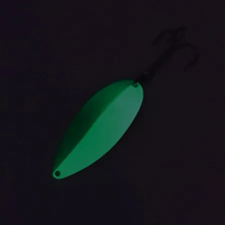 Seneca Little Cleo (Hula Girl, świeci w ciemności), zielony/biały/nikiel, 21 g błystka wahadłowa #8684