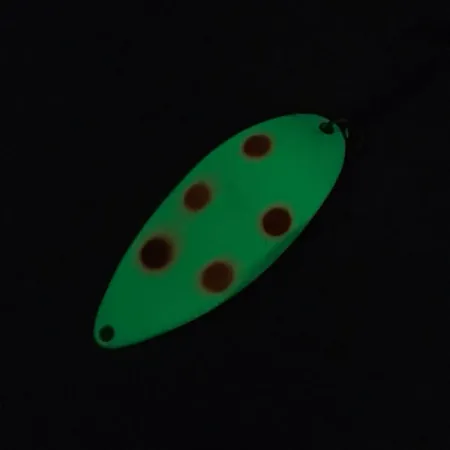 Acme Little Cleo (świeci w ciemności), biały/czerwony/nikiel, 21 g błystka wahadłowa #8689