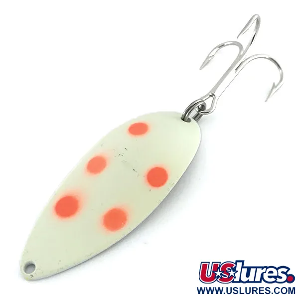  Acme Little Cleo (świeci w ciemności), biały/czerwony/nikiel, 21 g błystka wahadłowa #8689