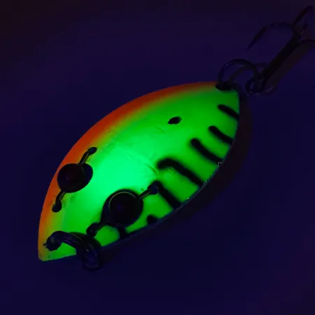 Gibbs Ruby Eye Wiggler 2 UV (świeci w ultrafiolecie), Fire Tiger (Ognisty Tygrys), 13 g błystka wahadłowa #8739