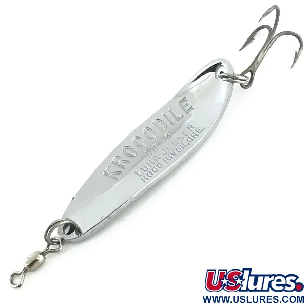 Luhr Jensen Krocodile DIE #3, nikiel, 14 g błystka wahadłowa #8772