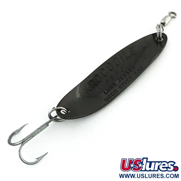 Luhr Jensen Krocodile DIE #3, czarny, 10 g błystka wahadłowa #8775