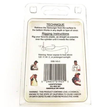 Luck E Strike Luck "E" Strike Scrounger Original Główka jigowa, 7 g #8806