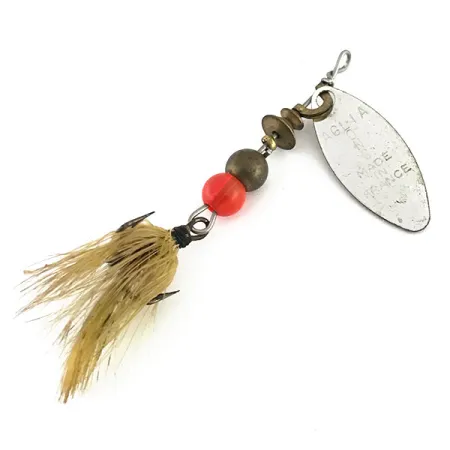 Mepps Aglia Long 0 Dressed, nikiel/złoty brokat, 3 g błystka obrotowa #8809