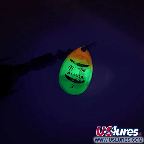  Mepps Aglia 3 dressed UV (świeci w ultrafiolecie), Fluo - świeci w ultrafiolecie, 4,7 g błystka obrotowa #8812