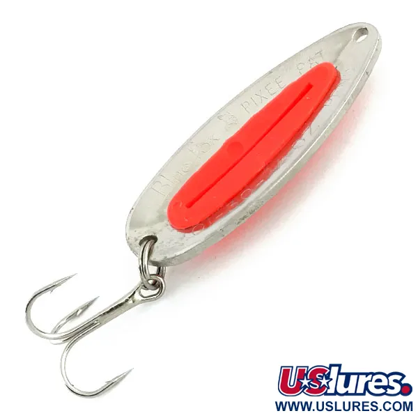 Blue Fox Pixee UV (świeci w ultrafiolecie), młotkowany nikiel/różowy, 14 g błystka wahadłowa #8875