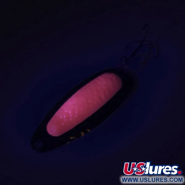  Blue Fox Pixee UV (świeci w ultrafiolecie), młotkowany nikiel/różowy, 14 g błystka wahadłowa #8951