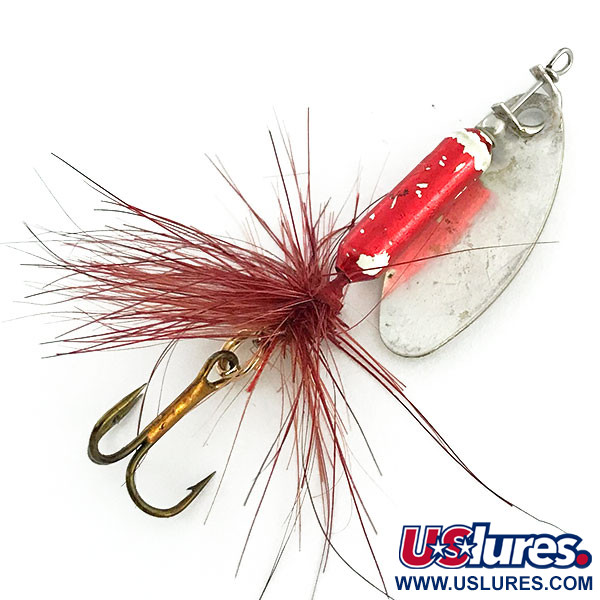 Yakima Bait Worden’s Original Rooster Tail, srebrny/czerwony, 3,6 g błystka obrotowa #8980