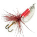 Yakima Bait Worden’s Original Rooster Tail, srebrny/czerwony, 3,6 g błystka obrotowa #8980