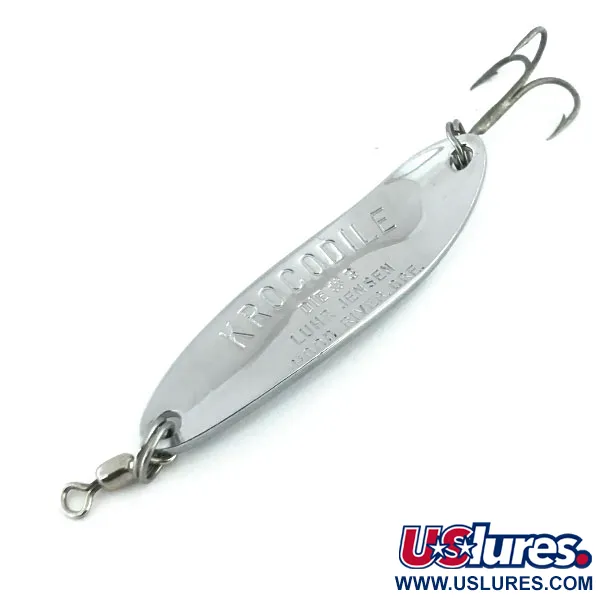 Luhr Jensen Krocodile DIE #3, nikiel, 14 g błystka wahadłowa #9007