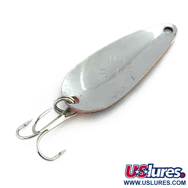 Worth Chippewa Steel Spoon, czarny/jasny czerwony/nikiel, 6 g błystka wahadłowa #9043