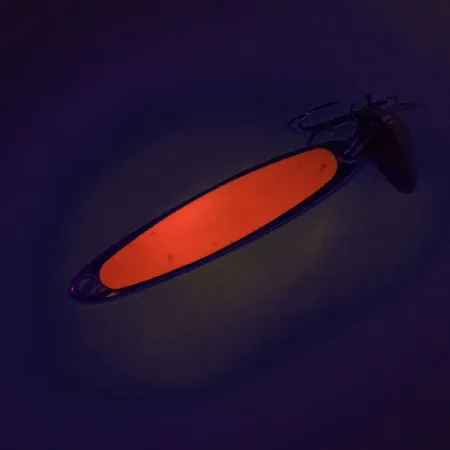 Bay de Noc Swedish Pimple UV (świeci w ultrafiolecie), nikiel/pomarańczowy, 6 g błystka wahadłowa #9051