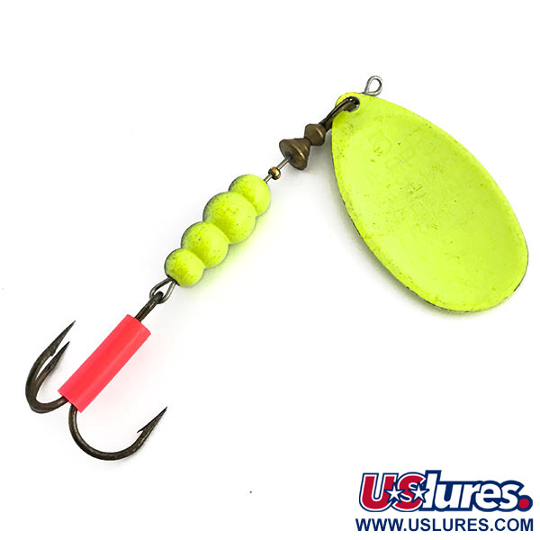  Mepps Aglia 5 Fluo UV (świeci w ultrafiolecie), Chartreuse, 14 g błystka obrotowa #9060