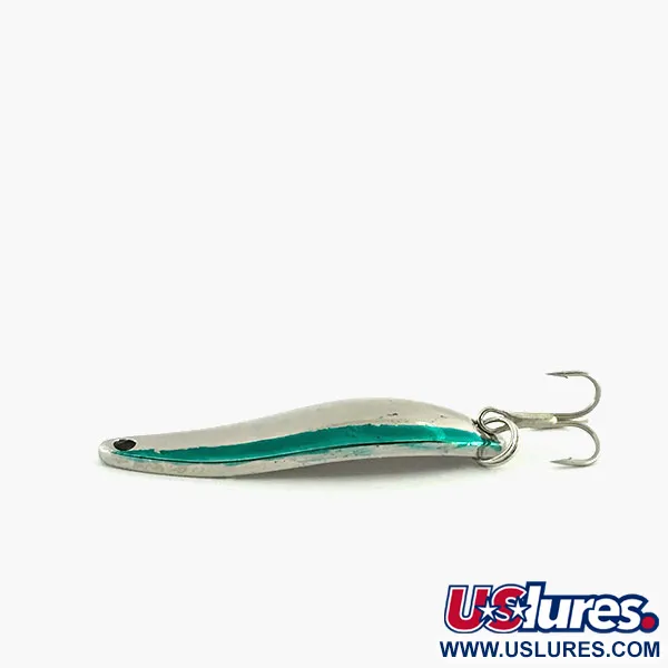 Acme Fiord Spoon, nikiel/zielony, 7 g błystka wahadłowa #9066