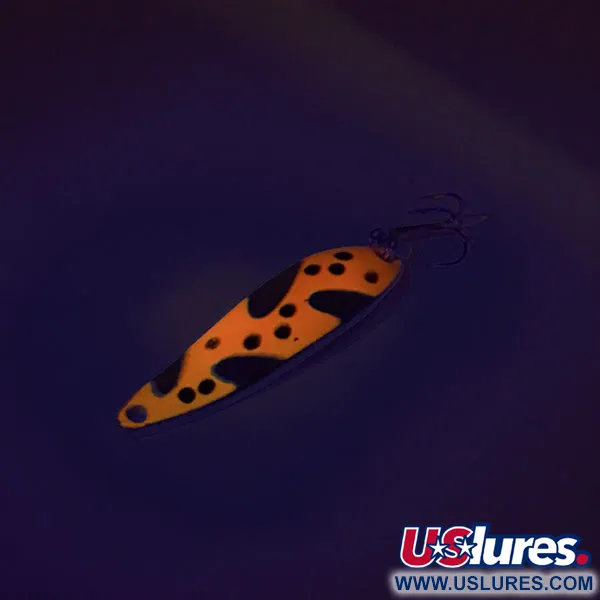 Acme Fiord Spoon UV (świeci w ultrafiolecie), jasny czerwony/czarny/nikiel, 7 g błystka wahadłowa #9069