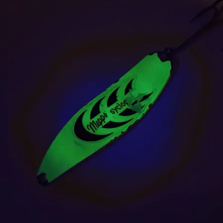 Mepps Syclops 3, Chartreuse/srebrny, 26 g błystka wahadłowa #9090