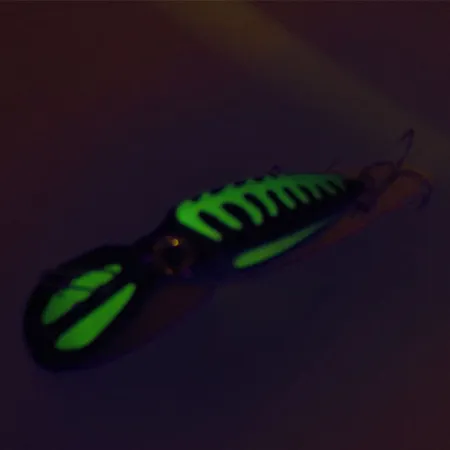 The Producers Willy's Worm UV (świeci w ultrafiolecie), czarny zielony, 8 g wobler #9129